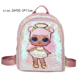 LOL dolls SURPRISE mochila bag Children's School Cute Bag plecak 3d Bag Cartoon Print Cute Anime kids Backpack Kindergarten