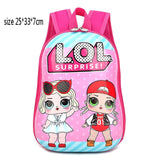 LOL dolls SURPRISE mochila bag Children's School Cute Bag plecak 3d Bag Cartoon Print Cute Anime kids Backpack Kindergarten