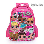 LOL dolls SURPRISE mochila bag Children's School Cute Bag plecak 3d Bag Cartoon Print Cute Anime kids Backpack Kindergarten