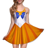 Anime Sailor Moon Dresses Cosplay Costumes European and American Halloween New Sailor Moon Cosplay Anime Costume Umbrella Skirt