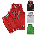 Cosplay Anime Slam Dunk Shohoku Basketball Sakuragi Hanamichi Cosplay Uniform Jersey Slam Dunk NO.10 Power Forward Clothes Sport