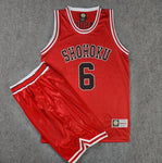 Cosplay Anime Slam Dunk Shohoku Basketball Sakuragi Hanamichi Cosplay Uniform Jersey Slam Dunk NO.10 Power Forward Clothes Sport