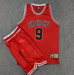 Cosplay Anime Slam Dunk Shohoku Basketball Sakuragi Hanamichi Cosplay Uniform Jersey Slam Dunk NO.10 Power Forward Clothes Sport