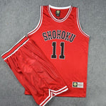 Cosplay Anime Slam Dunk Shohoku Basketball Sakuragi Hanamichi Cosplay Uniform Jersey Slam Dunk NO.10 Power Forward Clothes Sport