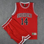 Cosplay Anime Slam Dunk Shohoku Basketball Sakuragi Hanamichi Cosplay Uniform Jersey Slam Dunk NO.10 Power Forward Clothes Sport