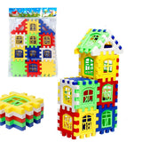 24Pcs/Set Kids House Building Blocks Toy Children Educational Learning Construction Kit Assembling Developmental Brain Game Toys