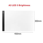 VKTECH A3/A5 LED Digital Tablet LED Light Box Touch Control Dimmable Drawing Tracing Animation Copy Board Table Pad Panel Plate