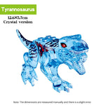 Legoing Luminous style Dinosaur Jurassic park World Tyrannosaurus indominus rex shark Building Block figures Toys for Children