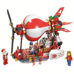 2019 New Christmas Sets Village Train Hot Air Balloon Compatible With Legoinglys Model Building Blocks Bricks Toys Gift No Box