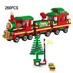 2019 New Christmas Sets Village Train Hot Air Balloon Compatible With Legoinglys Model Building Blocks Bricks Toys Gift No Box