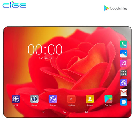 2020 New design 10.1 inch  the Tablet Android 9.0 8 Core 6GB + 128GB ROM Dual Camera 8MP SIM Tablet PC Wifi GPS 4G Lte phone