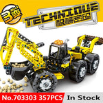 720pcs 2in1 Compatible Brand Technic Excavator Model Building Blocks Brick Without Motors Set City Kids Toys for children Gift