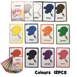 32Pcs/Set Feelings Emotions Illness English Word Card Flash Card Learning Educational Toy For Kids Children Pocket Card Gifts