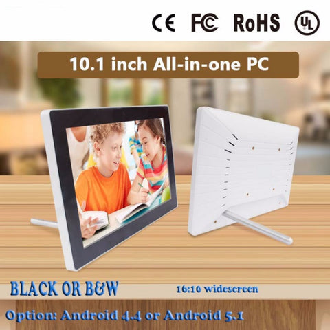 Android  Touchscreen 10.1 inch  All In One PC Computer  with 10 point touch capacitive touch with wifi