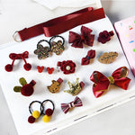 18pcs/set Gift Box Kid Fashion Hair Accesories Hairpin Headband Gift Baby Girls Hairbands Hairclip Hair Bands Hair Barrette