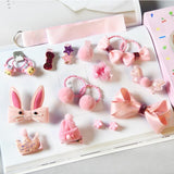 18pcs/set Gift Box Kid Fashion Hair Accesories Hairpin Headband Gift Baby Girls Hairbands Hairclip Hair Bands Hair Barrette