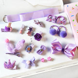 18pcs/set Gift Box Kid Fashion Hair Accesories Hairpin Headband Gift Baby Girls Hairbands Hairclip Hair Bands Hair Barrette