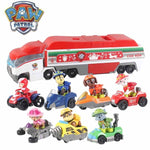 Paw Patrol Bus Lookout Tower with Music Action Figures patrulla canina paw patrol Toys set for Children Christmas Gifts D67