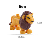Duplos Animal Model Figures big Building Block Sets Elephant  kids educational toys for children compatible LegoINGlys duploe