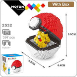 Pocket Monster Anime Pokeball Love Ultra Premier Dive Ball Mew Pikachu Charmander Raichu Diamond Mini Blocks Building Toy Gift