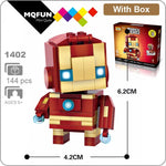 LOZ Mini Blocks Cartoon Avenger Super hero iron man DIY Model Building Kits Brick Figures Building Blocks action figures Toys