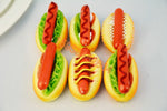 Simulation food bread hot dog hamburger model kindergarten area play house toy window display props