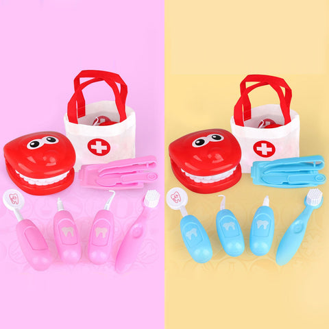 Funny Pretend Dentist Check Teeth Model Set Kids Children Doctor Role Play Educational Learning Toys