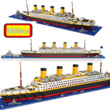 1860pcs NO match legoed RS titanic pirates sets cruise ship model boat DIY building Diamond mini nanoed Blocks Kit children kids