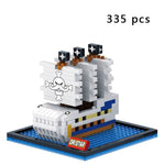 1860pcs NO match legoed RS titanic pirates sets cruise ship model boat DIY building Diamond mini nanoed Blocks Kit children kids