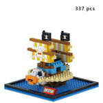 1860pcs NO match legoed RS titanic pirates sets cruise ship model boat DIY building Diamond mini nanoed Blocks Kit children kids