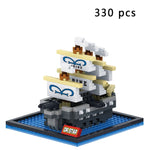 1860pcs NO match legoed RS titanic pirates sets cruise ship model boat DIY building Diamond mini nanoed Blocks Kit children kids