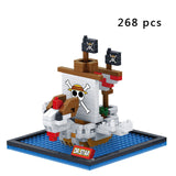 1860pcs NO match legoed RS titanic pirates sets cruise ship model boat DIY building Diamond mini nanoed Blocks Kit children kids