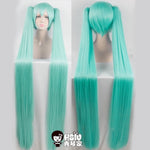 HSIU High Quality VOCALOID Cosplay Wig Hatsune Miku Costume Play Wigs Halloween party Anime Game Hair 150cm  Aquamarine wig