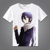 Coshome Noragami Yato T shirts Cosplay Costumes Men Women T-shirts Adult Anime Tops Short Sleeves Summer Tees