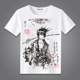 Coshome Noragami Yato T shirts Cosplay Costumes Men Women T-shirts Adult Anime Tops Short Sleeves Summer Tees