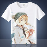 Coshome Noragami Yato T shirts Cosplay Costumes Men Women T-shirts Adult Anime Tops Short Sleeves Summer Tees