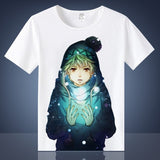 Coshome Noragami Yato T shirts Cosplay Costumes Men Women T-shirts Adult Anime Tops Short Sleeves Summer Tees