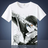 Coshome Noragami Yato T shirts Cosplay Costumes Men Women T-shirts Adult Anime Tops Short Sleeves Summer Tees