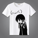 Coshome Noragami Yato T shirts Cosplay Costumes Men Women T-shirts Adult Anime Tops Short Sleeves Summer Tees