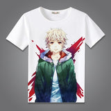 Coshome Noragami Yato T shirts Cosplay Costumes Men Women T-shirts Adult Anime Tops Short Sleeves Summer Tees