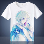 Coshome Noragami Yato T shirts Cosplay Costumes Men Women T-shirts Adult Anime Tops Short Sleeves Summer Tees