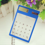 Centechia Useful LCD 8 Digit Touch Screen Ultra slim Transparent Solar CalculatorStationery Clear Scientific Calculator Office