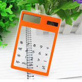 Centechia Useful LCD 8 Digit Touch Screen Ultra slim Transparent Solar CalculatorStationery Clear Scientific Calculator Office