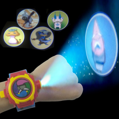 Japanese Anime DX Yo-Kai Wrist Watch Kids Toy Birthday Gift Yo Kai Projection Project 24 Figures Electronic Watch