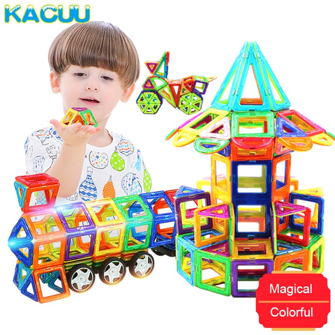 KACUU Big Size Magnetic Designer Construction Set Model & Building Toy Magnets Magnetic Blocks Educational Toys For Children