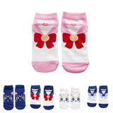 2018 New Fashion Girls Womens Cotton Socks Anime Sailor Moon  Ankle Casual Dress Socks