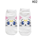 2018 New Fashion Girls Womens Cotton Socks Anime Sailor Moon  Ankle Casual Dress Socks