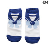 2018 New Fashion Girls Womens Cotton Socks Anime Sailor Moon  Ankle Casual Dress Socks