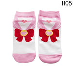 2018 New Fashion Girls Womens Cotton Socks Anime Sailor Moon  Ankle Casual Dress Socks