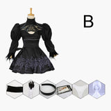 Chinese Size Nier Automata Yorha 2B Cosplay Suit Anime Women Outfit Disguise Costume Set Fancy Halloween Girls Party Black Dress